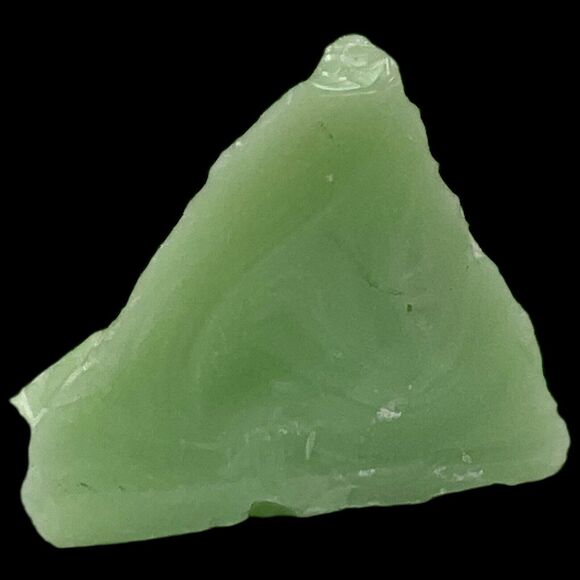 Lime Green Art Glass Cullet Glowing Manganese Slag Glass #4GX288 - Picture 7 of 8